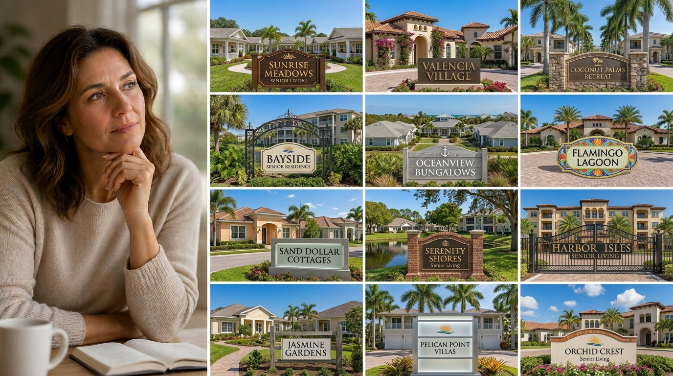 Variety of Florida memory care communities and duplexes - large facilities, cozy homes, and everything in between